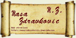 Maša Zdravković vizit kartica